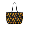 Pizzas PU Leather Tote Bag Large One Size Leather Tote Bag-Large Printed Offshore