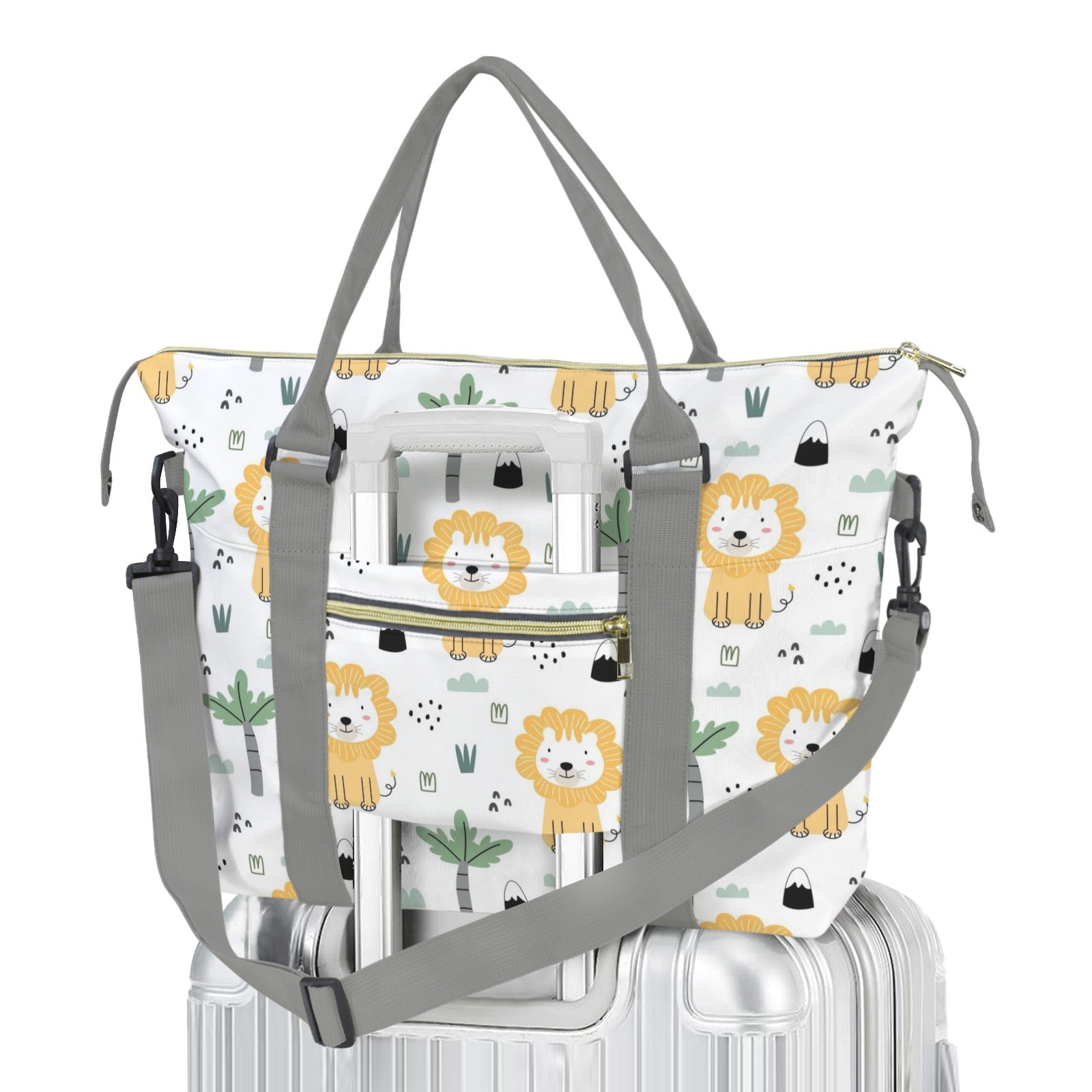 Lions Duffle Bag-Simple (Model 1715) One Size Duffle Bag-Simple (1715)