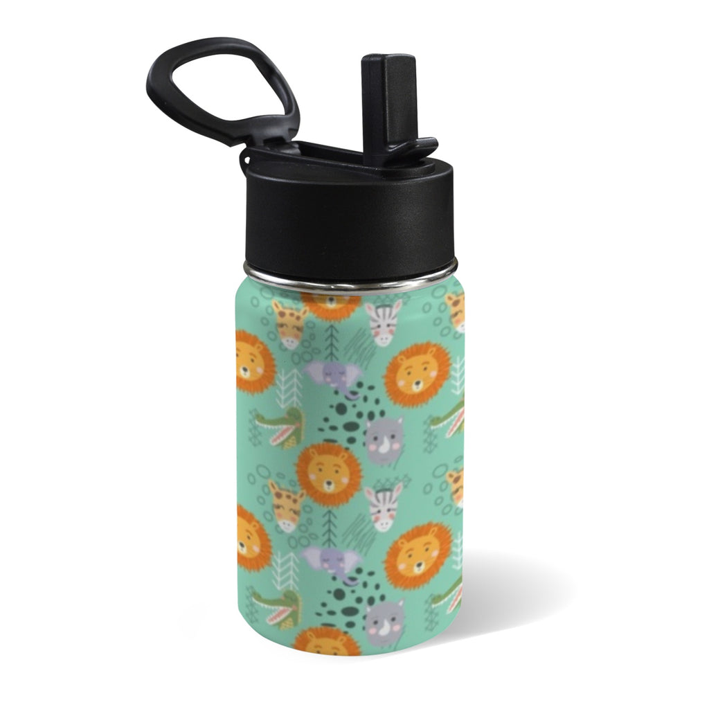 Safari Animals 12oz Kids Water Bottle with Straw Lid