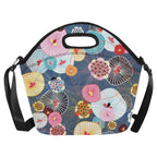 Abstract Floral - Neoprene Lunch Bag Neoprene Lunch Bag Printed Offshore