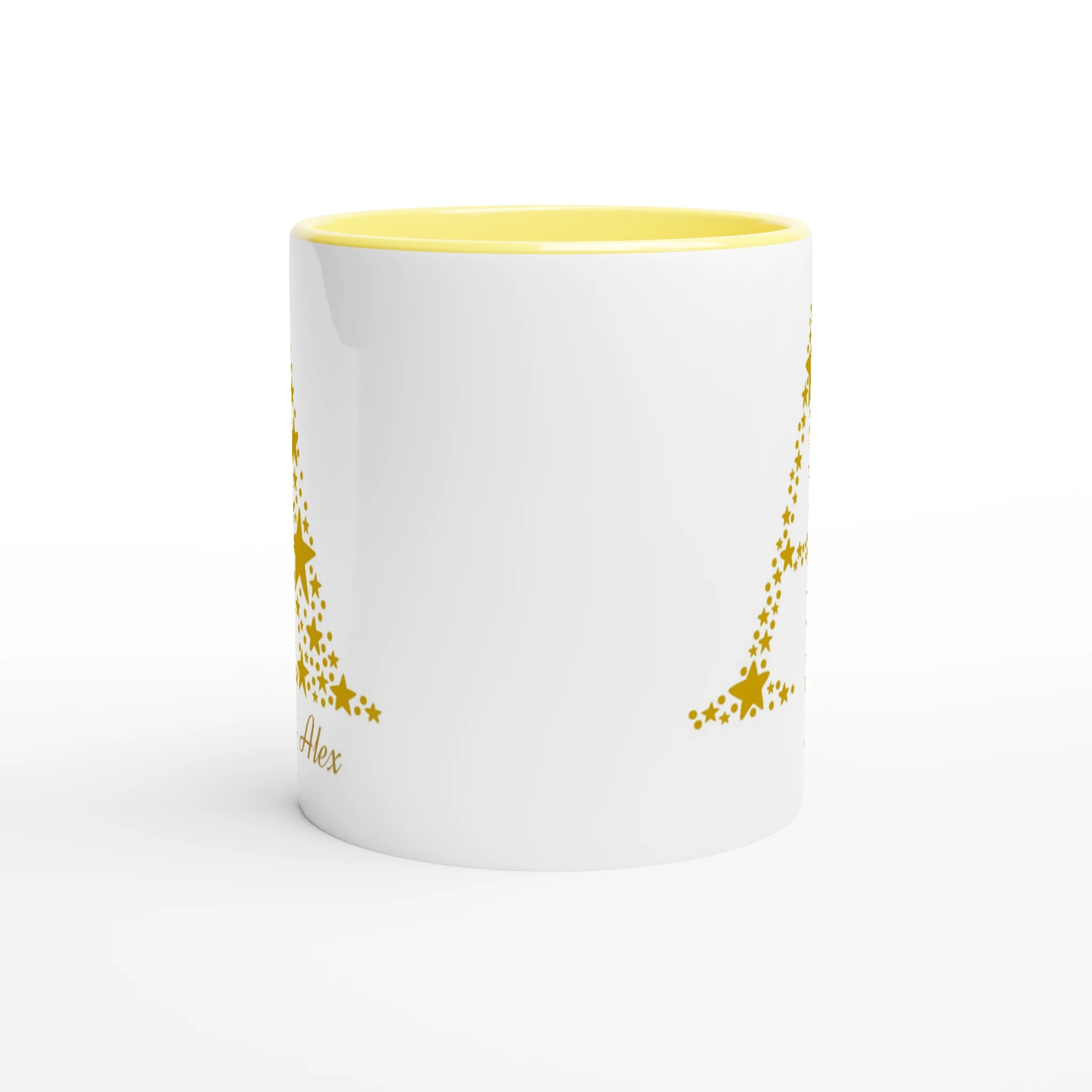 Personalised - Star Initials - 11oz Ceramic Mug, Customise, Personalise, Name, Initial Personalised 11oz Mug