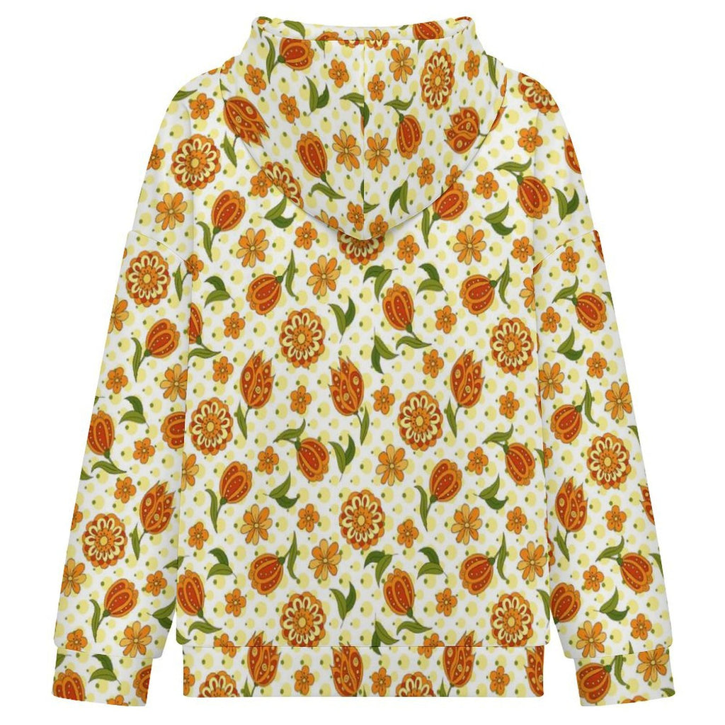 Graphic Floral Women's Full-Zip Hoodie