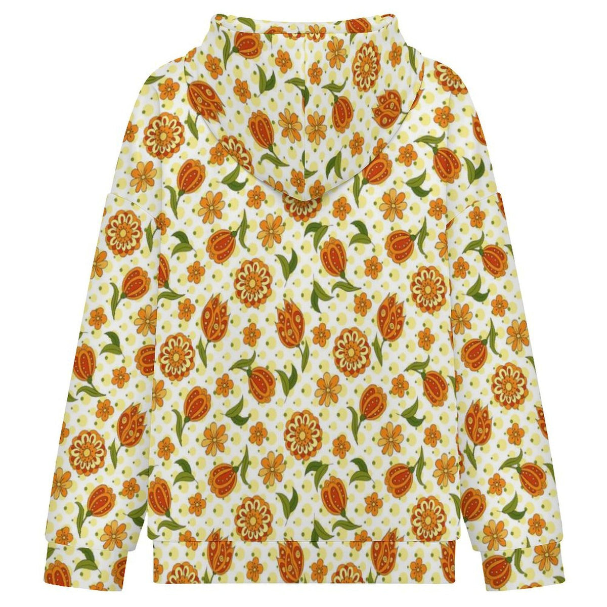 Graphic Floral Women's Full-Zip Hoodie