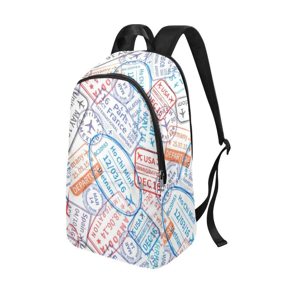 Travel Stamps - Fabric Backpack
