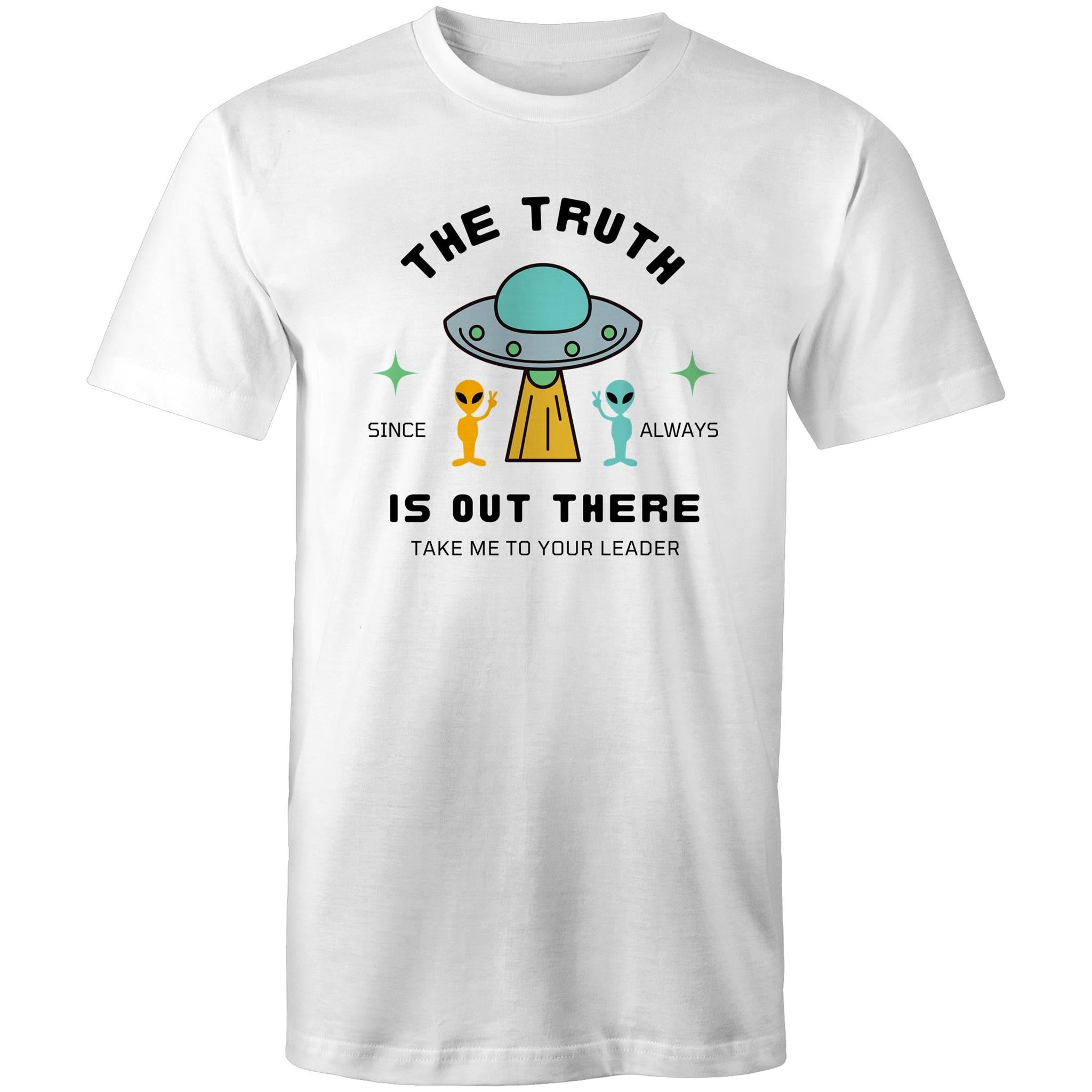 The Truth Is Out There, UFO - Mens T-shirt White Mens T-shirt Printed In Australia Sci Fi