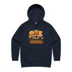 The Diet Starts Tomorrow, Hamburger, Fries, Pizza - Womens Hoodie Navy Womens Hoodie Food Printed In Australia