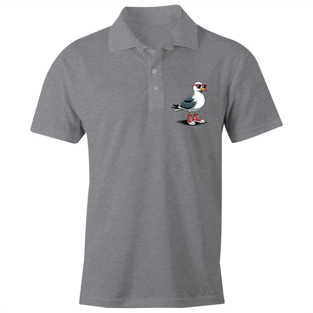 Seagull With Sunglasses And Hightops AS Colour Chad Polo Shirt