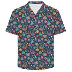 Space Arcade Men's Crinkle Hawaiian Shirt