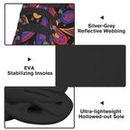 Paisley On Black Women's Twisted Sole Sneakers