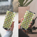 Flower Check 20oz Mobile Tumbler with Lid (Black Lock) 20oz Travel Mug Plants Printed Offshore