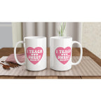 I Teach Sweet Hearts - White 15oz Ceramic Mug 15oz Mug Globally Fulfilled Teacher