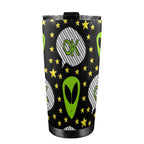 Alien OK - 20oz Mobile Tumbler with Lid (Black Lock) 20oz Travel Mug Printed Offshore Sci Fi