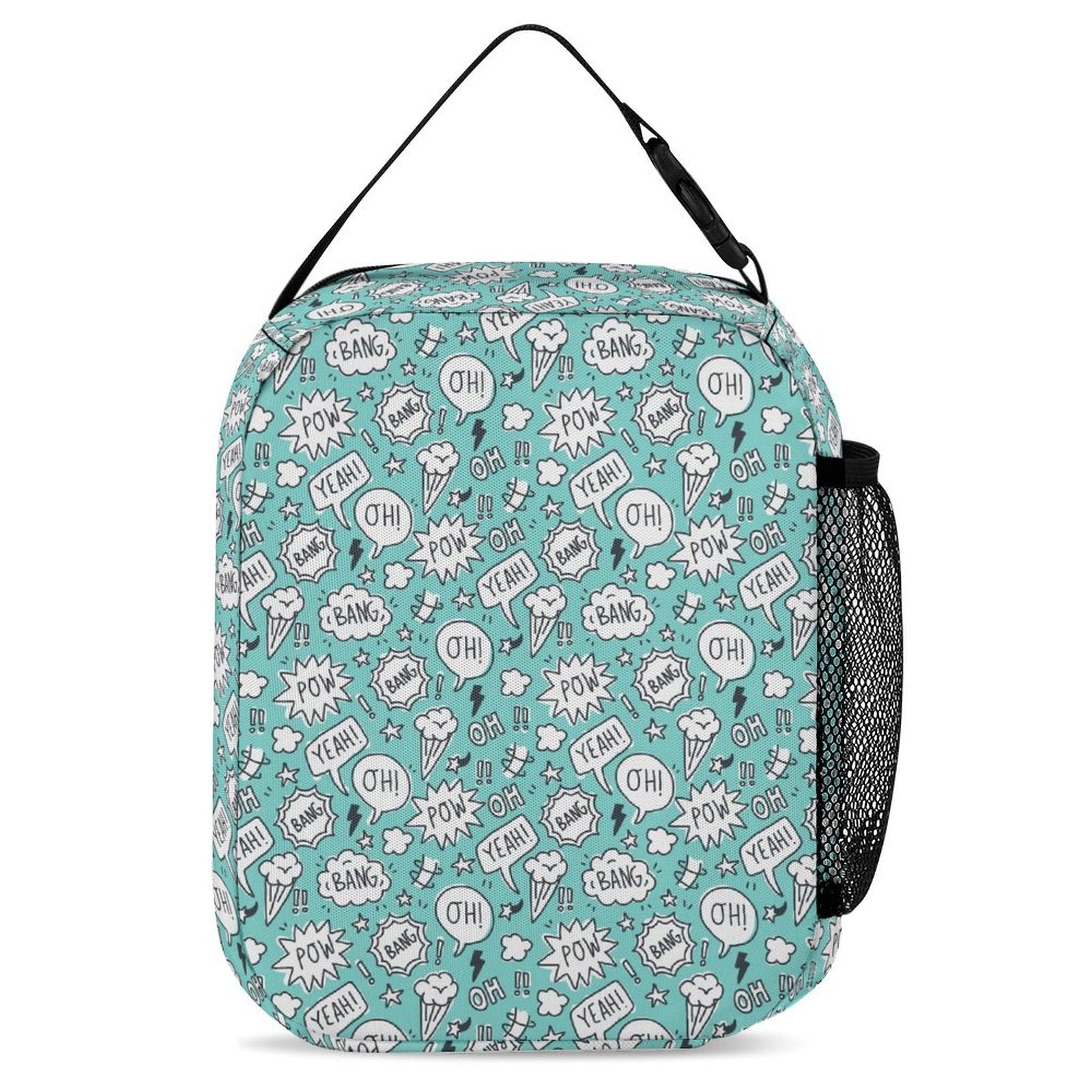 Comic Book Speech Bubbles Backpack, Lunch Bag & Pencil Case Set