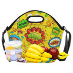 Comic Book Yellow - Neoprene Lunch Bag Neoprene Lunch Bag Printed Offshore