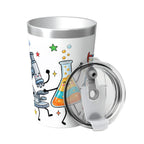 Cute Science Characters Small Stainless Steel Travel Mug Cup 12oz/350ml
