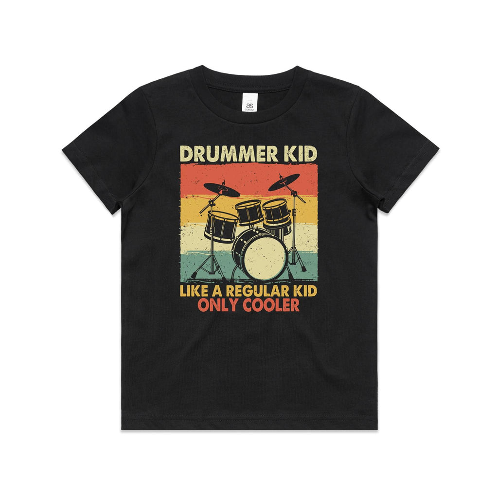 Drummer Kid - Kids Youth Staple Tee