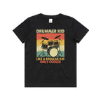 Drummer Kid - Kids Youth Staple Tee