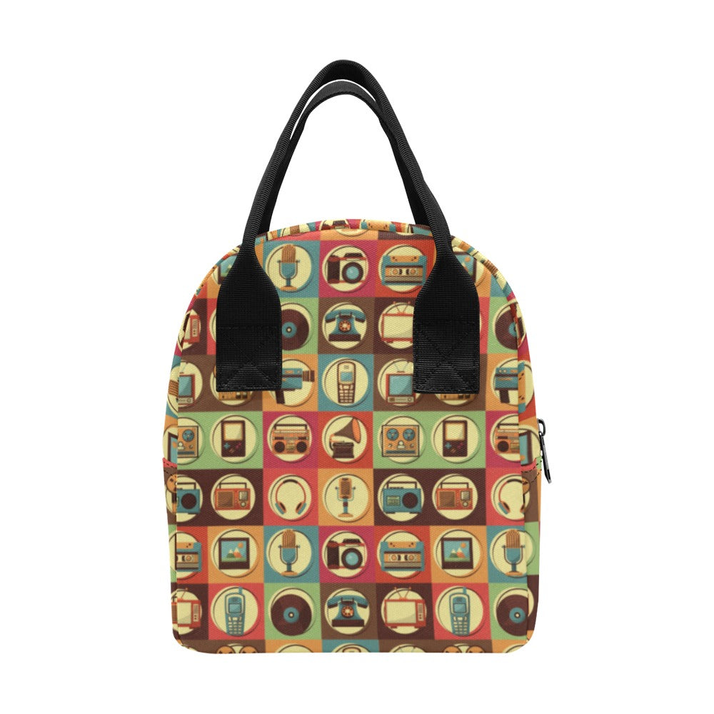 Retro Life - Zipper Lunch Bag Zipper Lunch Bag Printed Offshore