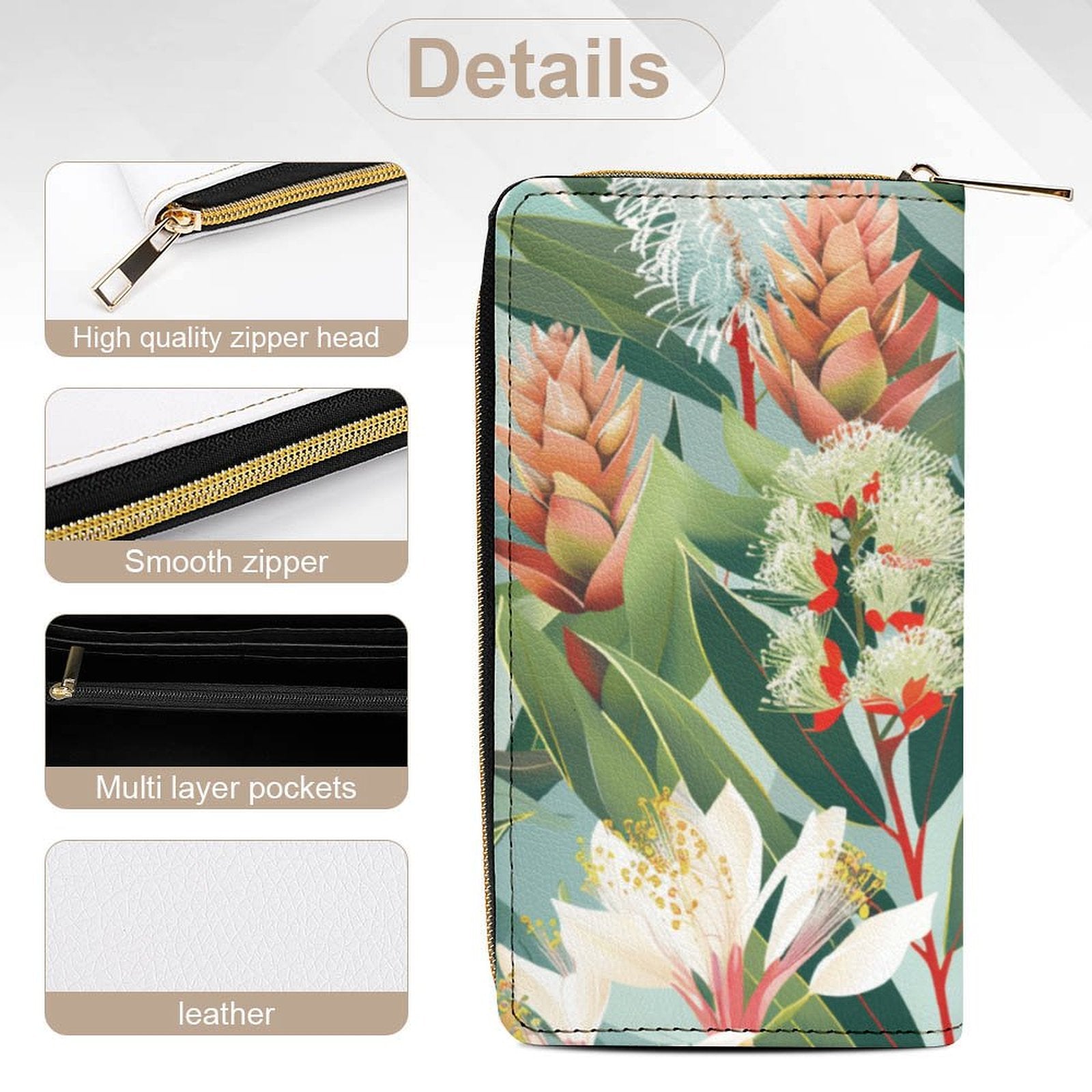 Pretty Aussie Flowers -  PU Leather Wallet