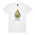 Avo Good Christmas - Mens T-shirt White Mens Christmas T-shirt Christmas Printed In Australia