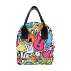 Sticker Music - Zipper Lunch Bag Zipper Lunch Bag Printed Offshore
