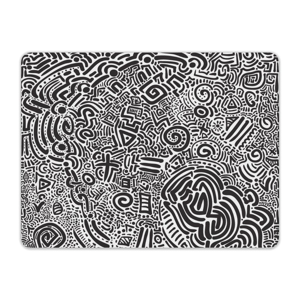 Black And White Leather Mouse Pad Leather Mouse Pad Printed Offshore