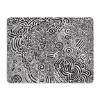 Black And White Leather Mouse Pad Leather Mouse Pad Printed Offshore