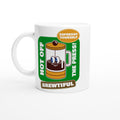 Brewtiful White 11oz Ceramic Mug Default Title White 11oz Mug Coffee Globally Fulfilled Retro