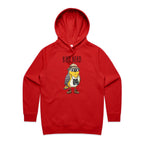 Bird Nerd 2 Women's AS Colour Hoodie Red Womens Hoodie animal Birds Printed In Australia