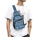 Leaf Tiles Chest Bag One Size Cross Body Chest Bag Plants Printed Offshore