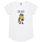 Bird Nerd 2 Women's AS Colour Scoop Neck T-Shirt White Womens Scoop Neck T-shirt animal Birds Printed In Australia
