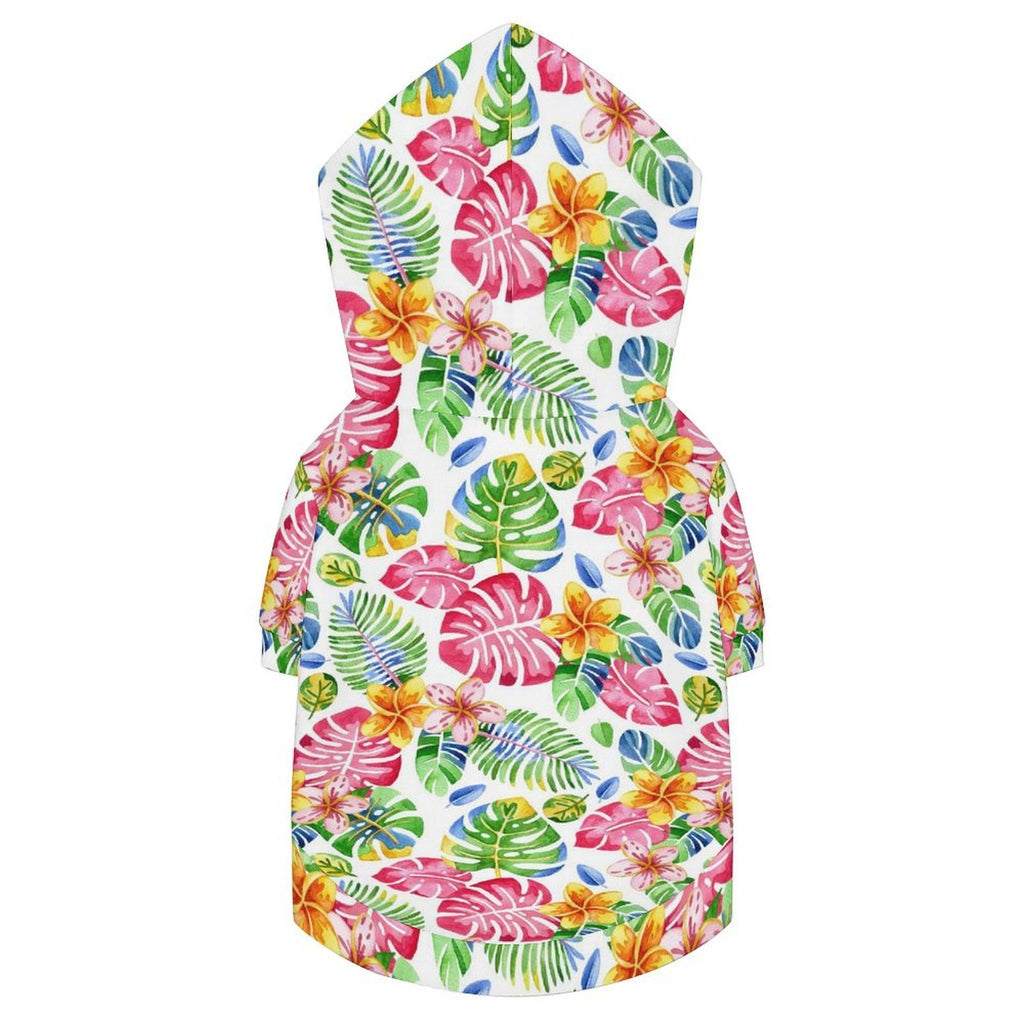Bright Painted Tropical Pet Hoodie (Small Size)