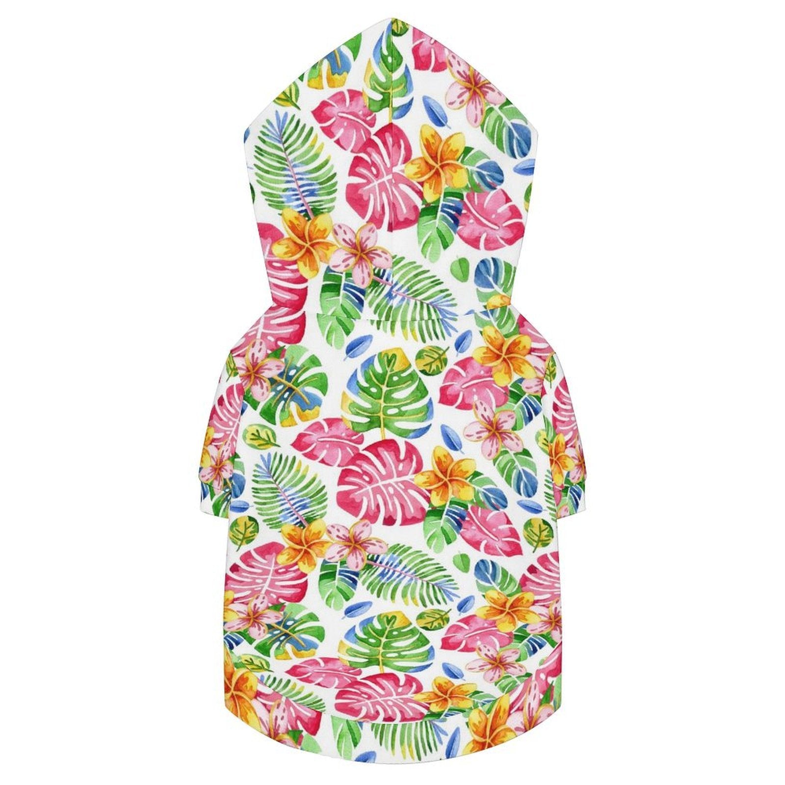 Bright Painted Tropical Pet Hoodie (Small Size)