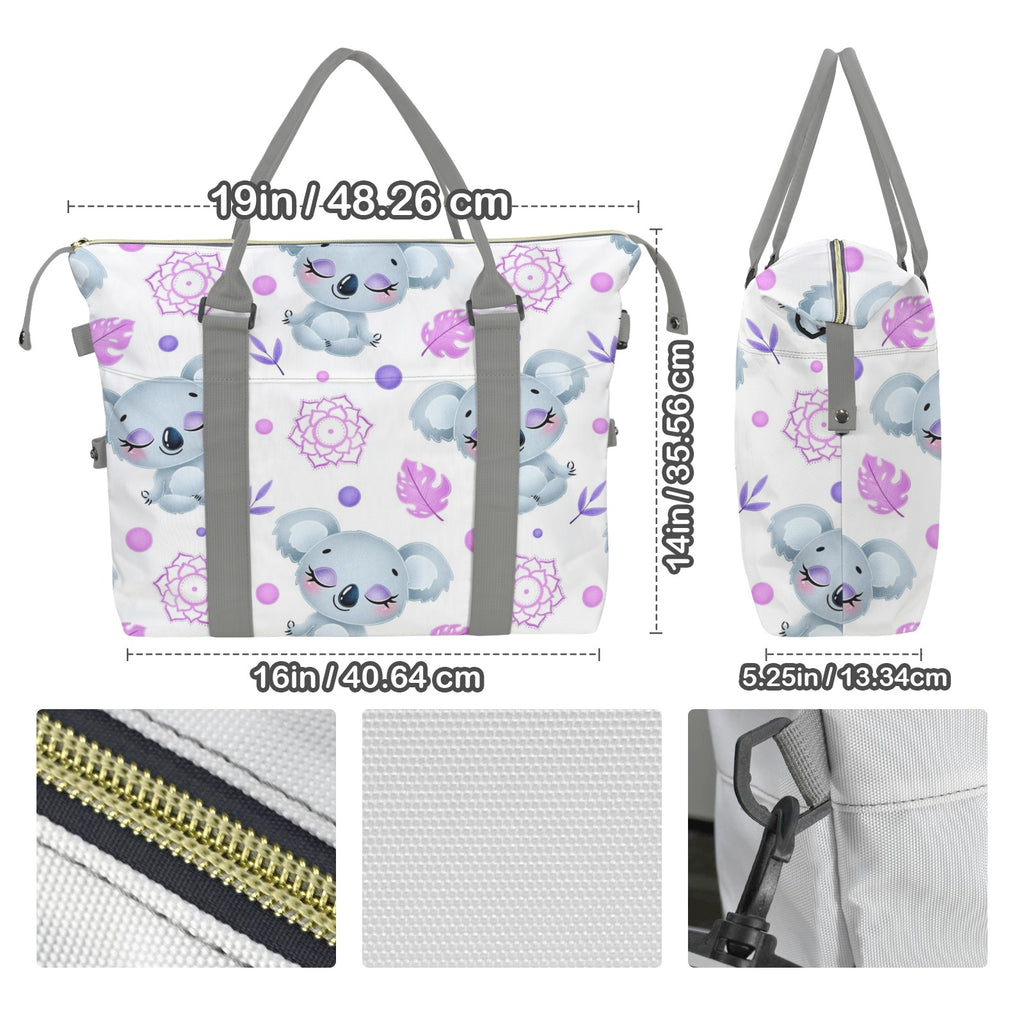 Zen Koala Duffle Bag-Simple (Model 1715) Duffle Bag-Simple (1715)