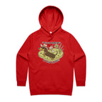 Dachshund, I've Got Friends In Low Places Women's AS Colour Hoodie Red Womens Hoodie animal Printed In Australia