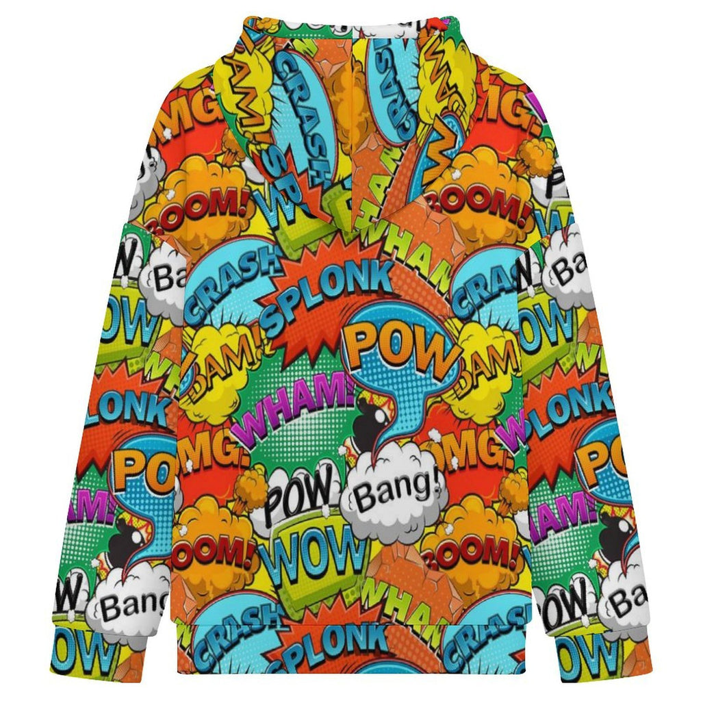 Comic Book 2 Women's Full-Zip Hoodie