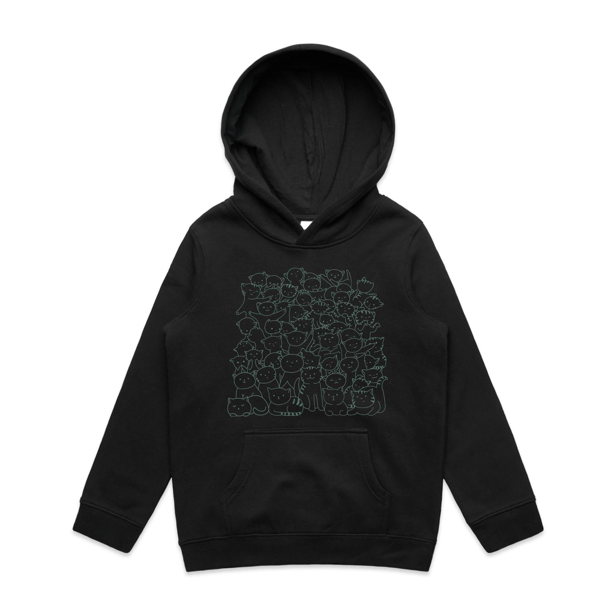 Lots And Lots Of Cats Kid's AS Colour Hoodie