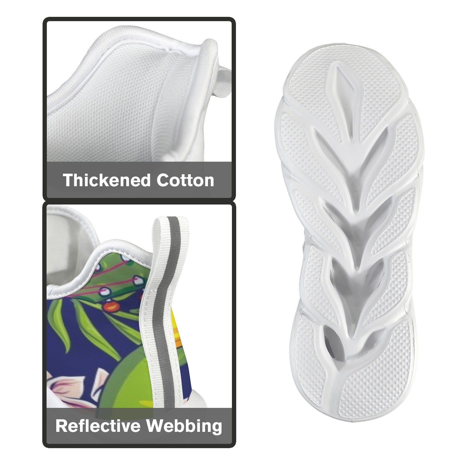 Tropical Ukulele Men's Twisted Sole Sneakers