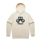 Bird Nerd - Mens Hoodie Ecru Mens Hoodie animal Printed In Australia