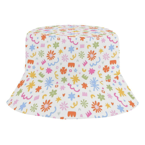Abstract Colourful Shapes Kids Bucket Hat black Kids Bucket Hat Printed Offshore