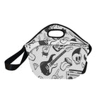 Rock Music - Neoprene Lunch Bag Neoprene Lunch Bag Printed Offshore