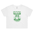 Life's Too Short Not To Be Yourself, Frog Women's AS Colour Crop Tee
