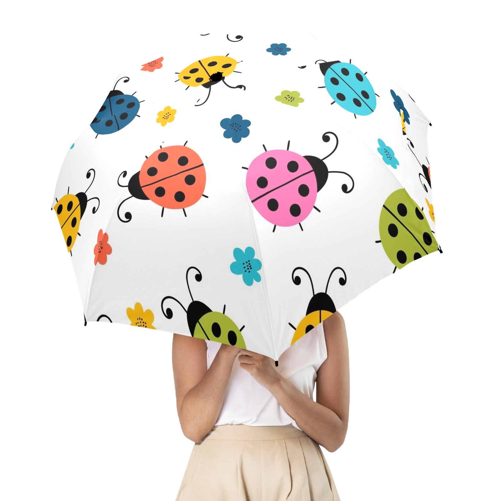 Ladybugs - Semi-Automatic Foldable Umbrella (Model U12) Semi-Automatic Foldable Umbrella (U12)