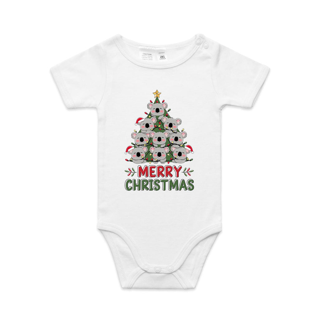 Koala Christmas Tree - Baby Bodysuit