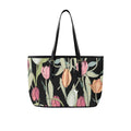 Tulips PU Leather Tote Bag Large One Size Leather Tote Bag-Large Printed Offshore