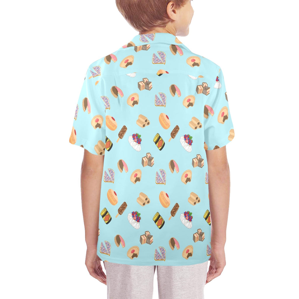Classic Aussie Food Icons Senior Kids Hawaiian Shirt
