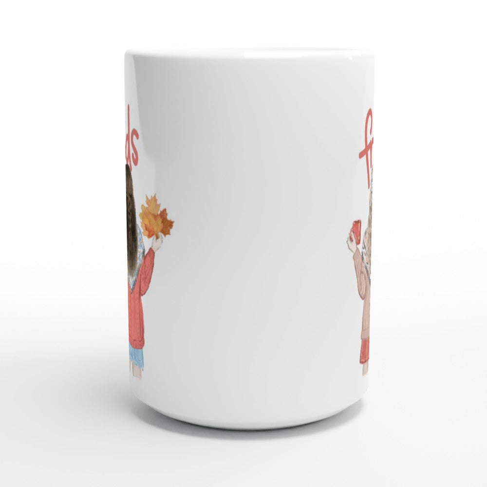 Best Friends - White 15oz Ceramic Mug 15oz Mug Globally Fulfilled