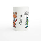 Personalised I Think You're Overreacting Chemistry White 10oz Porcelain Slim Mug Personalised Porcelain Mug Printed Offshore Science
