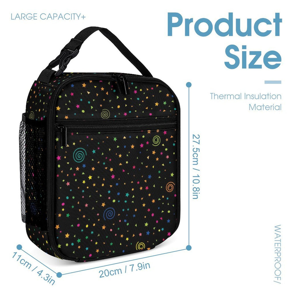 Stars And Swirls Backpack, Lunch Bag & Pencil Case Set