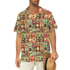 Retro Life Men's Short Sleeve Hawaiian Shirt Men's Hawaiian Shirt (New) Printed Offshore Retro